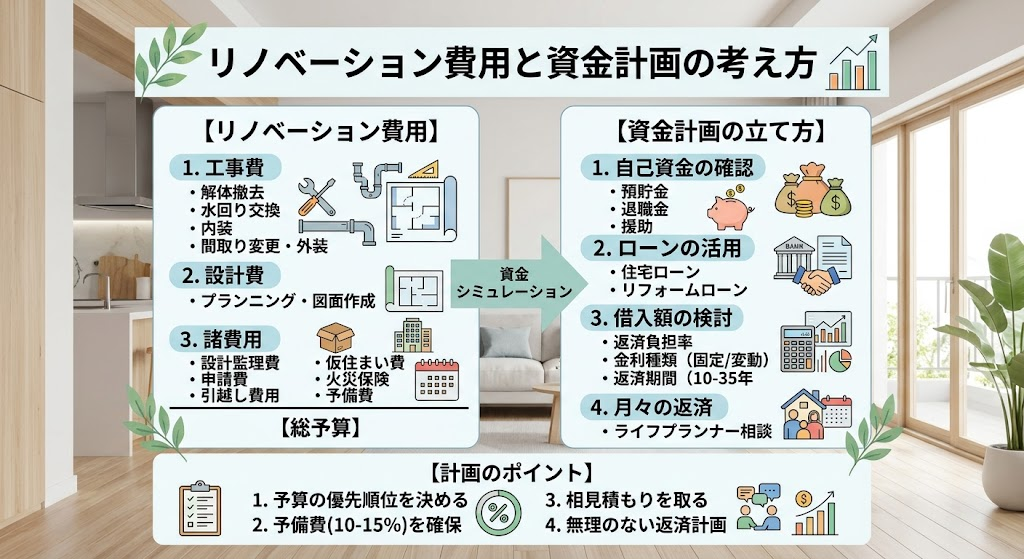 リノベーション費用と資金計画の考え方