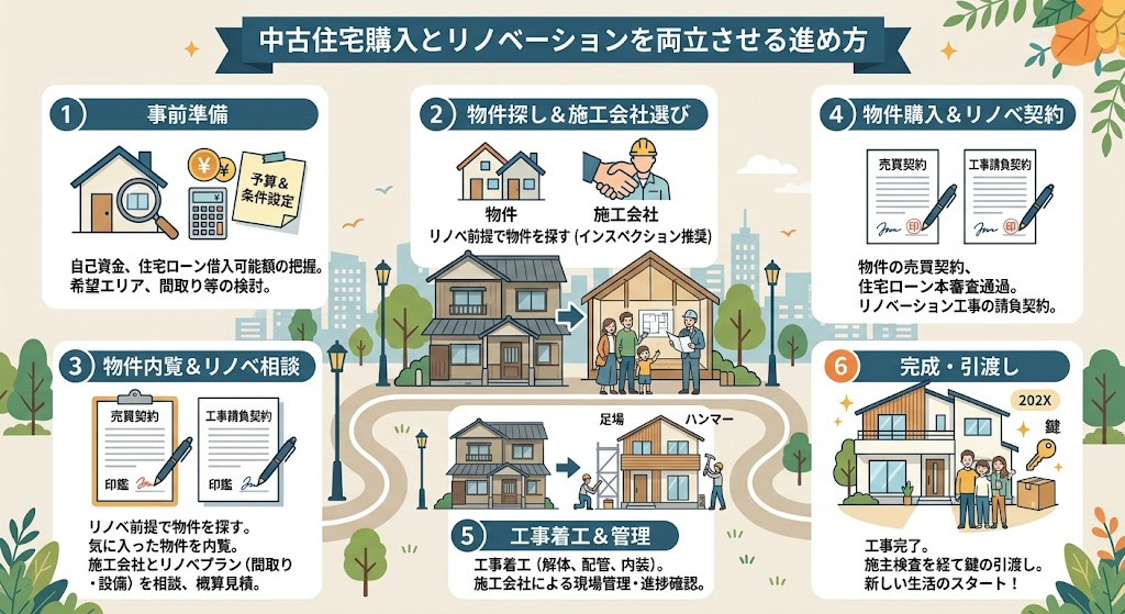 中古住宅購入とリノベーションを両立させる進め方