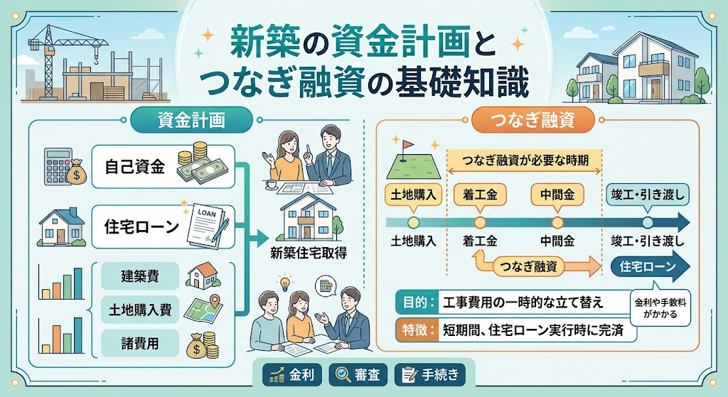 新築の資金計画とつなぎ融資の基礎知識