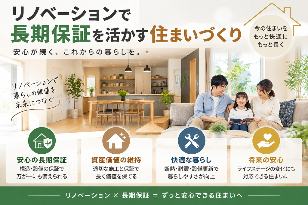 リノベーションで長期保証を活かす住まいづくり